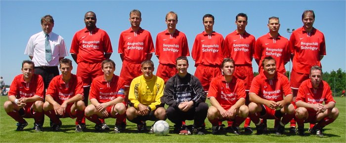 Fußball: Herren-1 Mannschaftsfoto, 2002-03