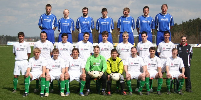 Fußball: Herren-1 und 2 Mannschaftsfoto, 2007-08
